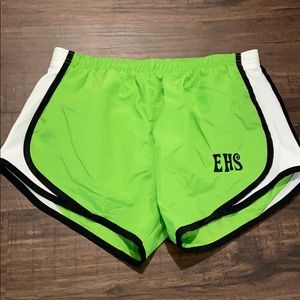 Lime green EHS athletic shorts